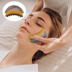PuffyFace Saver Lymphatic Drainage Wood Face Brush- 3-Minute Depuff Jaw
