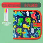 Erasable Doodle Book for KidsToddlers Toys Reusable Drawing Pads with 12 Watercolor Pens Preschool Toy Trip Writing Painting Set Beauty Fashion