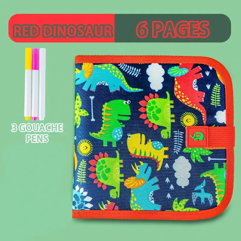 Erasable Doodle Book for KidsToddlers Toys Reusable Drawing Pads with 12 Watercolor Pens Preschool Toy Trip Writing Painting Set Beauty Fashion