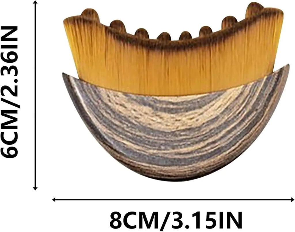 PuffyFace Saver Lymphatic Drainage Wood Face Brush- 3-Minute Depuff Jaw