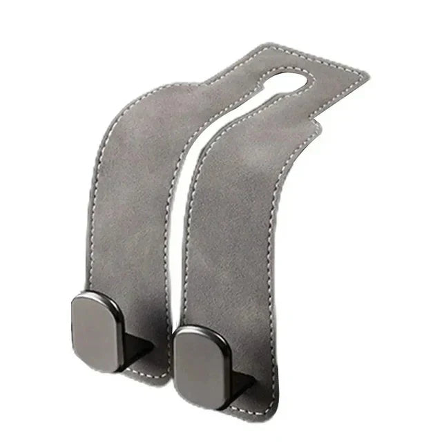 🔥Leather Car Seat Back Storage Hook, Double Hook Car Seat Hangers