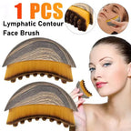 PuffyFace Saver Lymphatic Drainage Wood Face Brush- 3-Minute Depuff Jaw