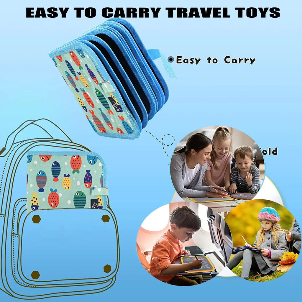 Erasable Doodle Book for KidsToddlers Toys Reusable Drawing Pads with 12 Watercolor Pens Preschool Toy Trip Writing Painting Set Beauty Fashion