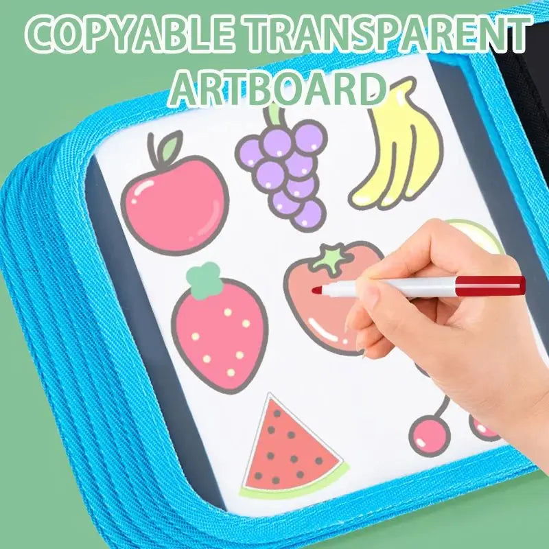 Erasable Doodle Book for KidsToddlers Toys Reusable Drawing Pads with 12 Watercolor Pens Preschool Toy Trip Writing Painting Set Beauty Fashion