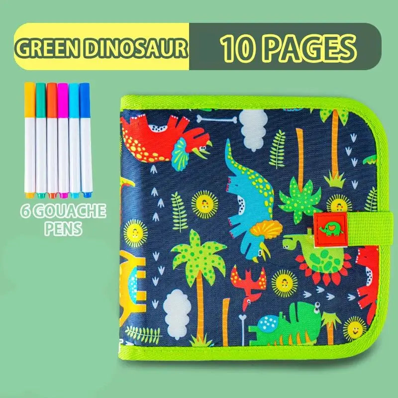 Erasable Doodle Book for KidsToddlers Toys Reusable Drawing Pads with 12 Watercolor Pens Preschool Toy Trip Writing Painting Set Beauty Fashion