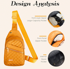 Fashionable Quilted Crossbody Bag