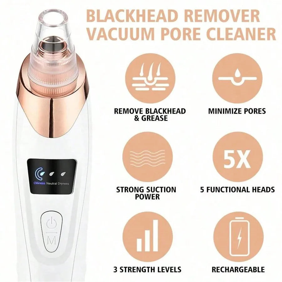 Electric Blackhead Remover Vacuum Cleaner - Facial Deep Cleansing Pore Cleaner for Black Spots Removal Skin Care Tools Beauty World Shop