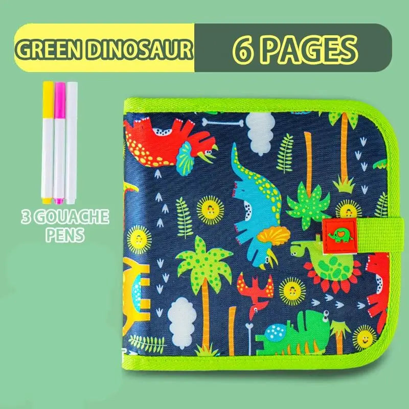 Erasable Doodle Book for KidsToddlers Toys Reusable Drawing Pads with 12 Watercolor Pens Preschool Toy Trip Writing Painting Set Beauty Fashion
