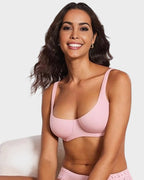 Seamless Unlined Underwire Balconette Bra