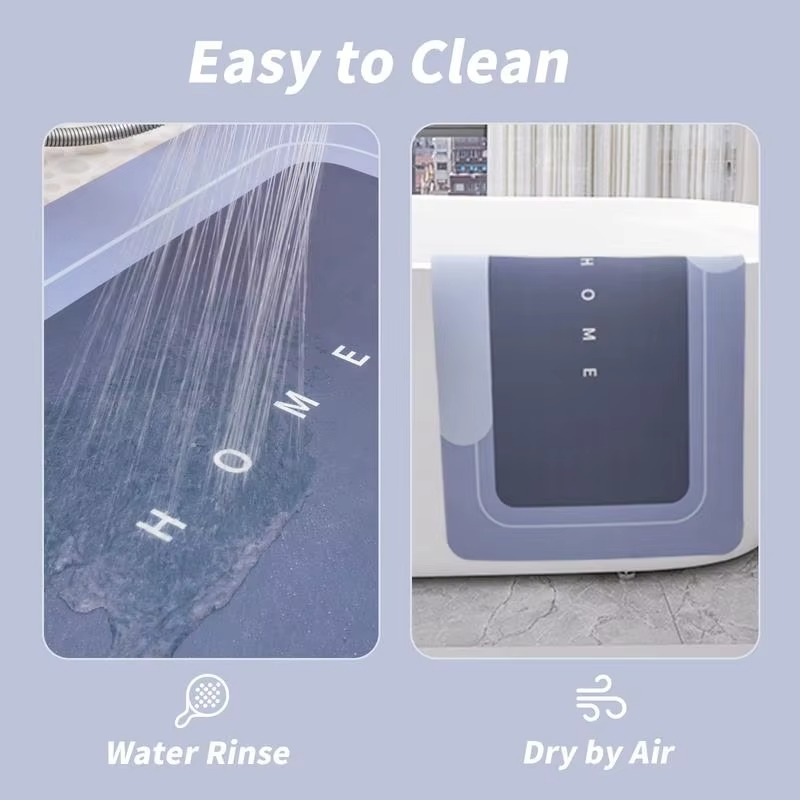 3 Piece Anti Slip Bathroom Mat Set