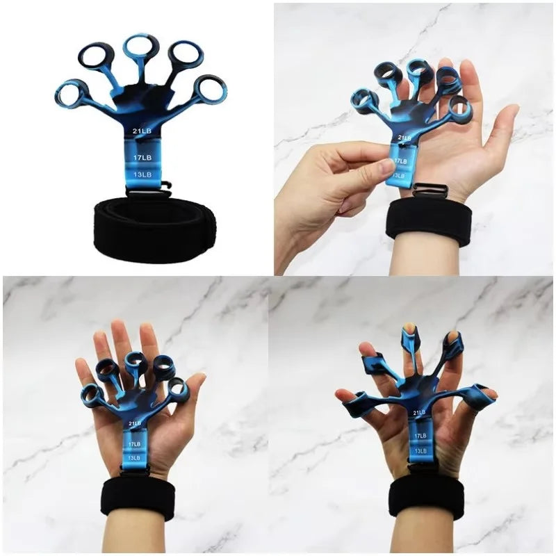 Finger Gripper Finger Exerciser Guitar Finger Exerciser 6 Resistant Levels Recovery Physical Tools Hand Strengthener For Patient Beauty World Shop