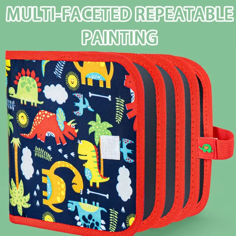 Erasable Doodle Book for KidsToddlers Toys Reusable Drawing Pads with 12 Watercolor Pens Preschool Toy Trip Writing Painting Set Beauty Fashion