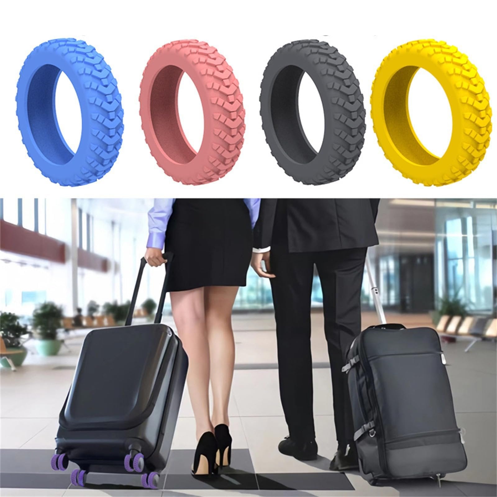 Luggage Suitcase Wheels Protection Covers`