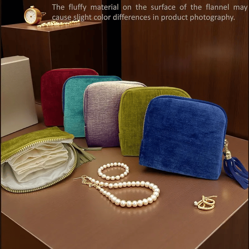 Portable Travel Jewelry Zippered Pocket Case*