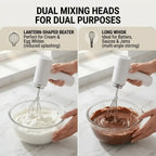 Portable Cordless 3 Speed Hand Mixer