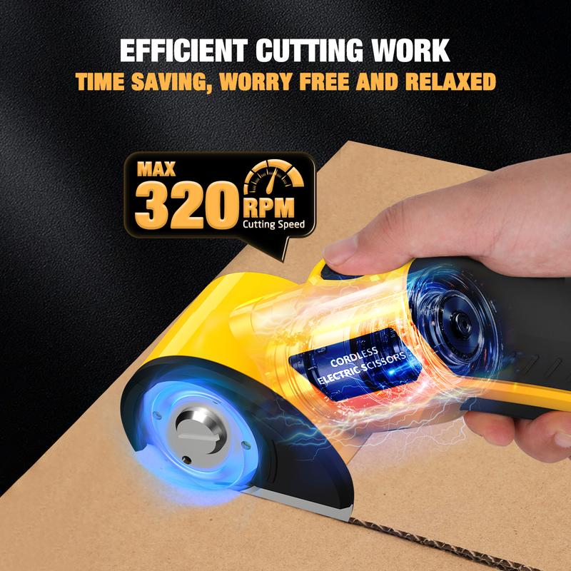 Cordless Electric Scissors 4V – Rechargeable Heavy Duty Cutter