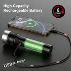 2-in-1 Strong Flashlight --Digital Display Of Power