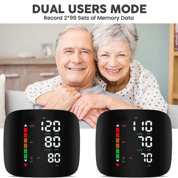 LED Wrist Blood Pressure Monitor, Adjustable Health Tracker