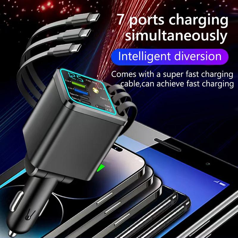 7-in-1 Retractable Car Charger