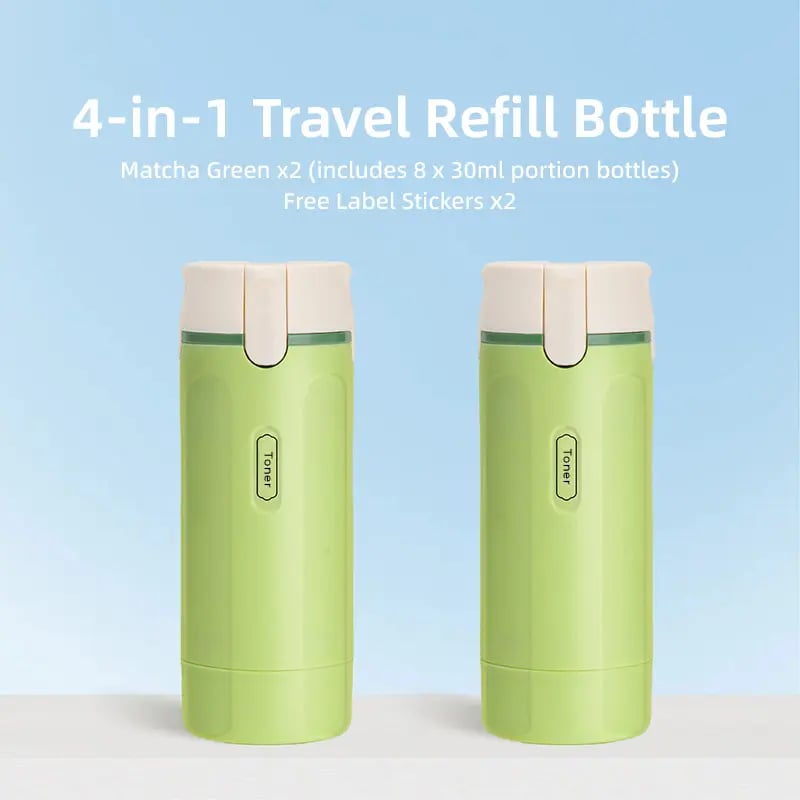 4-in-1 Portable Travel Dispenser Bottle