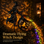 Halloween Witch Cauldron Garden Light`