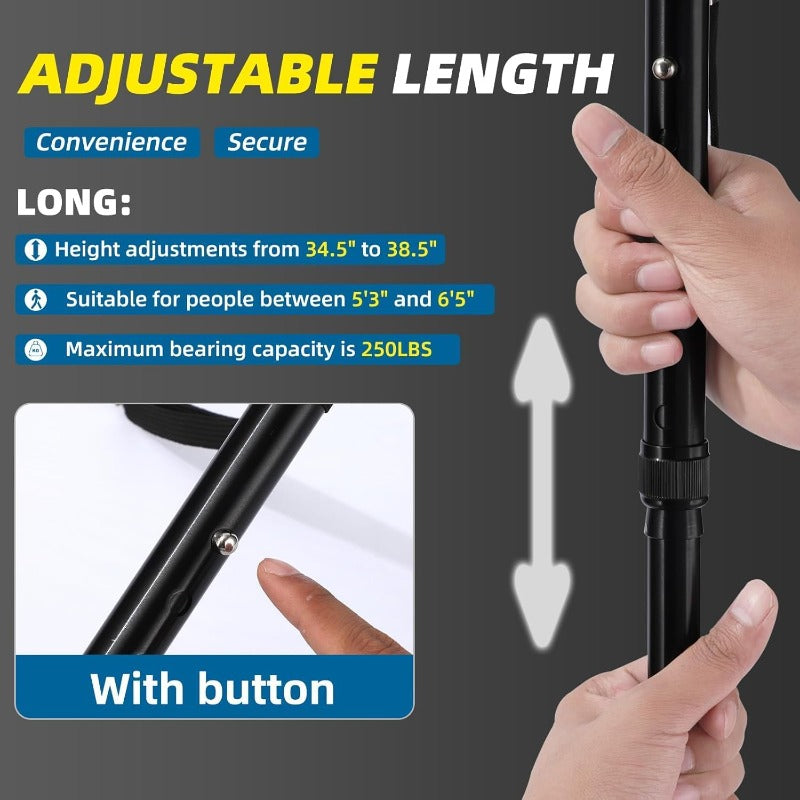 Collapsible Dual Grip Travel Cane
