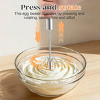 Stainless Steel Hand Push Rotary Whisk