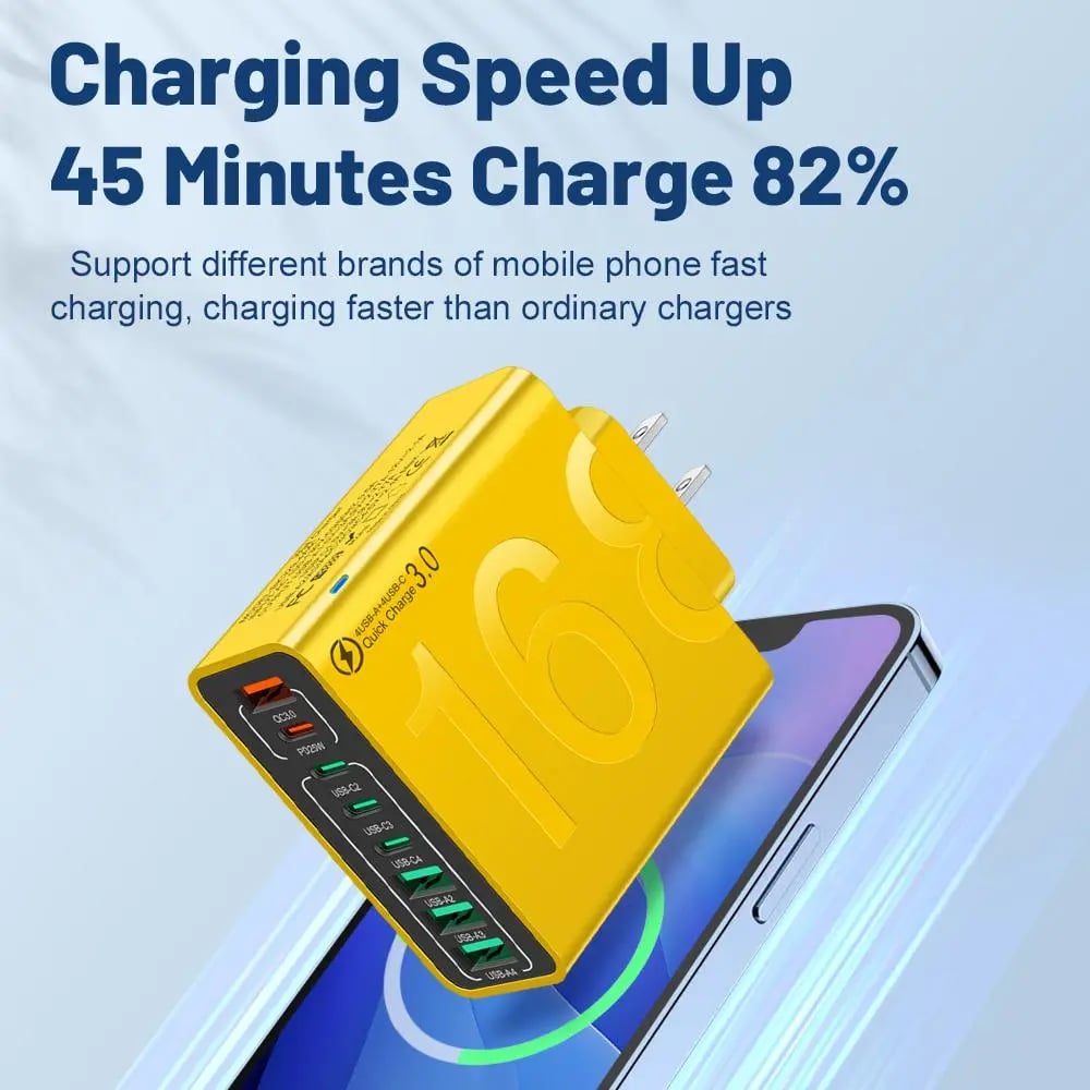 CableMess Saver Smart 8-Port Family Fast Charging Station