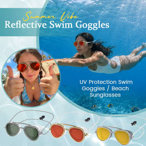Summer Vibe Reflective Swim Goggles