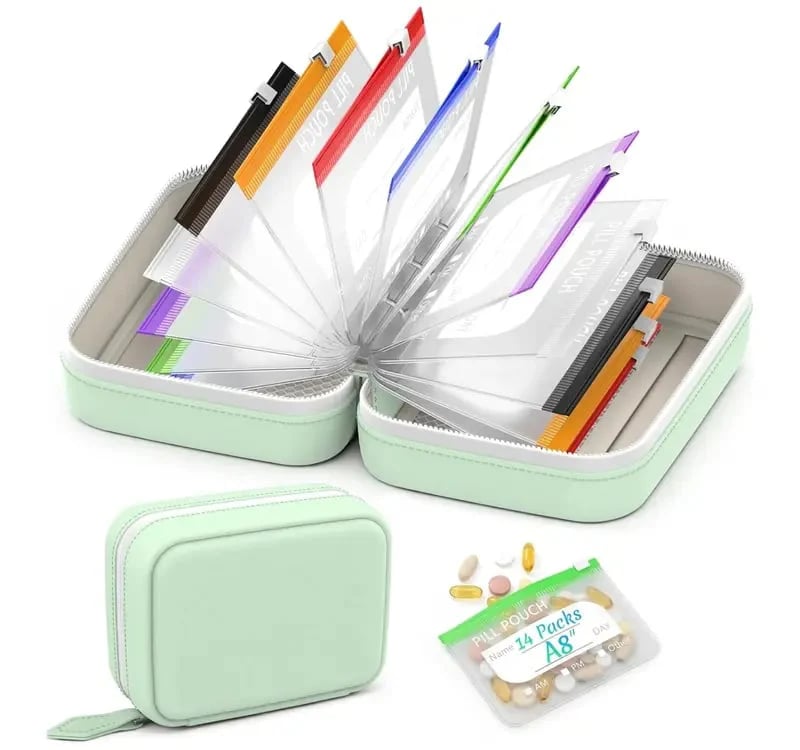 Portable Waterproof Pill Pouch Set