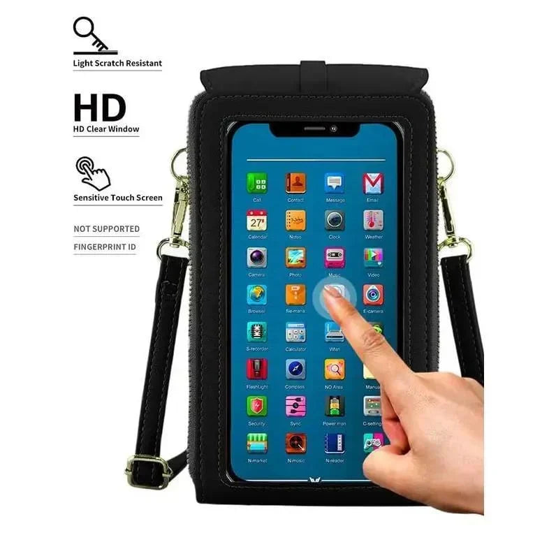 Touchscreen Crossbody Phone Wallet With Card Slots