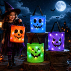 Halloween Candy Bucket with LED Lights