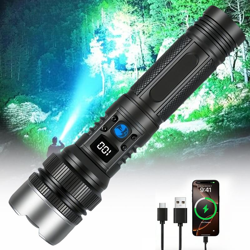 2-in-1 Strong Flashlight --Digital Display Of Power