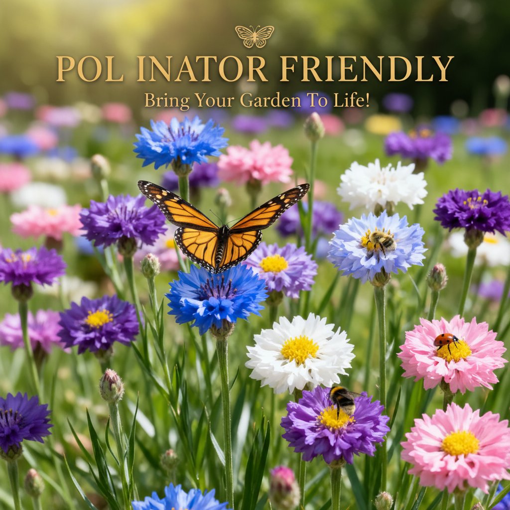 🌱Mixed Cornflower Seeds – Create a Stunning Wildflower Garden