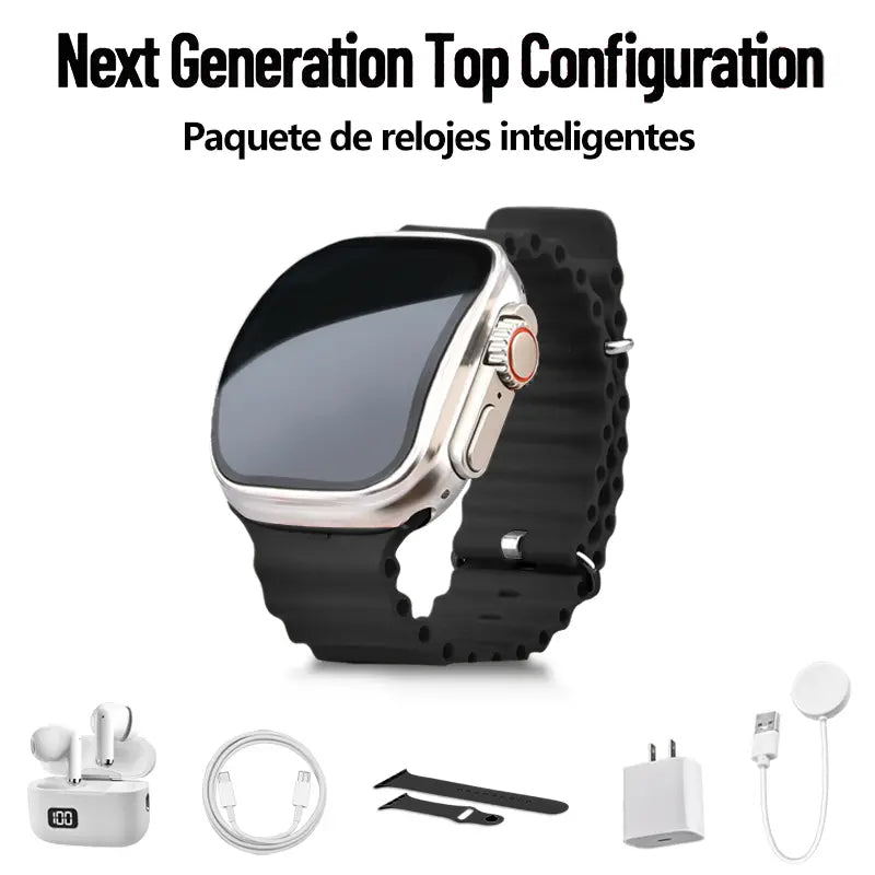PulseCore Pro 6-in-1 Smartwatch Earbuds Set