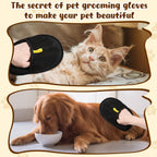 FurFlood Saver Double-Sided Pet Grooming Gloves
