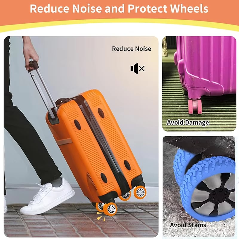 Luggage Suitcase Wheels Protection Covers`