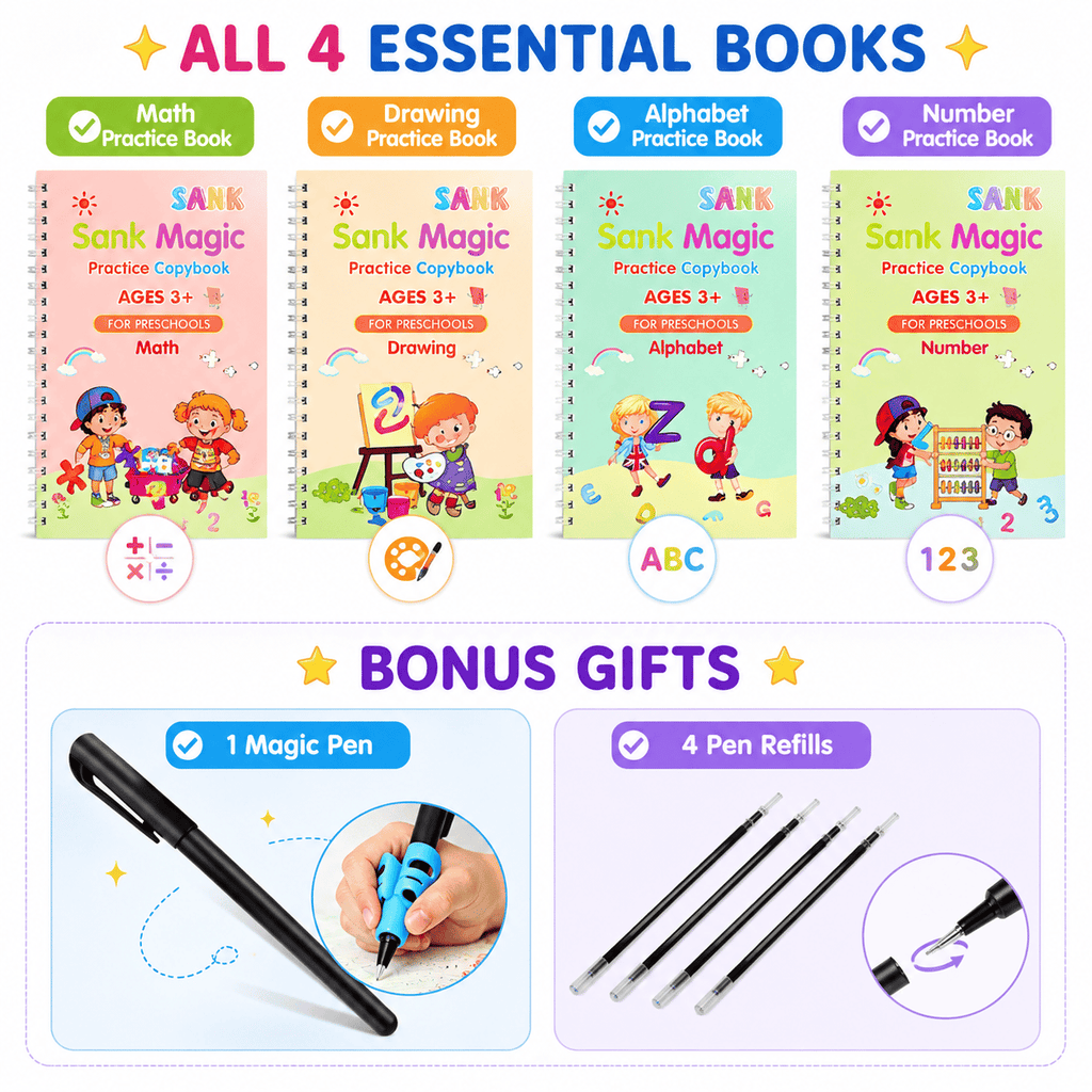Kids Practice Copybook Set
