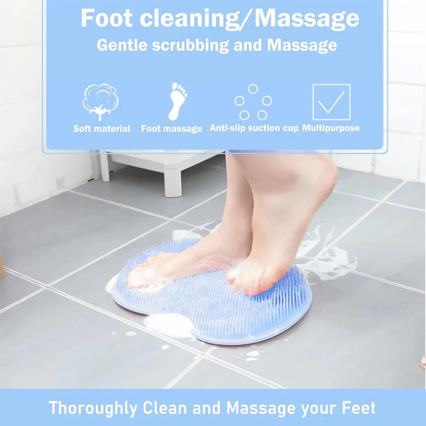 Luxurious Hands Free Silicone Foot Scrubber Mat