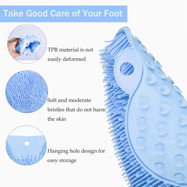 Luxurious Hands Free Silicone Foot Scrubber Mat
