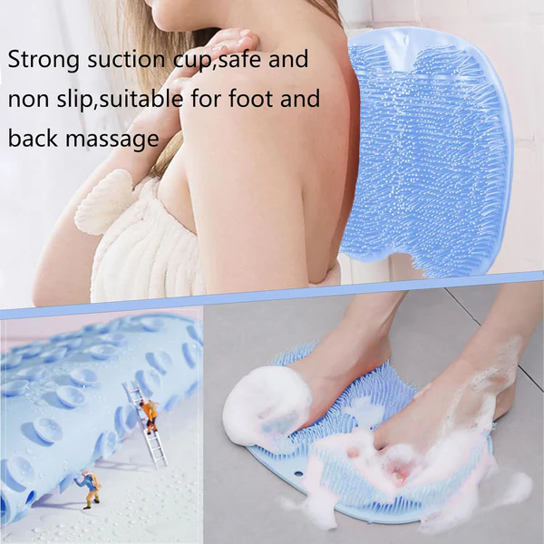 Luxurious Hands Free Silicone Foot Scrubber Mat