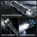 2-in-1 Strong Flashlight --Digital Display Of Power
