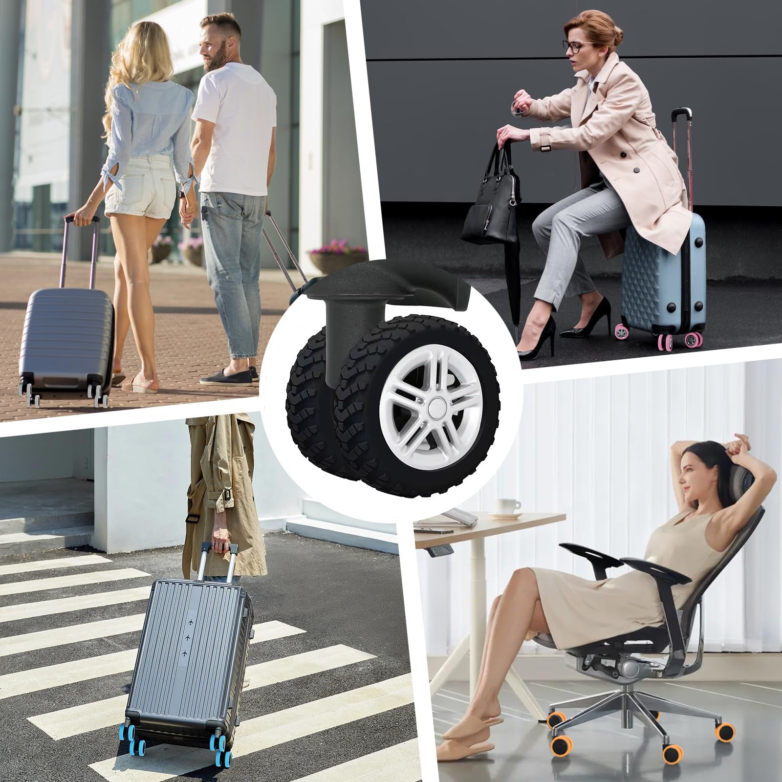 Luggage Suitcase Wheels Protection Covers`