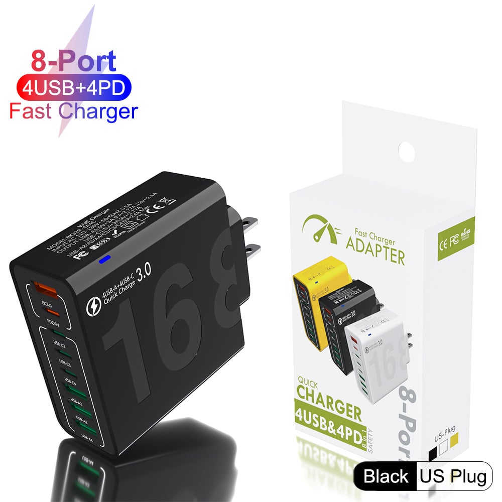 CableMess Saver Smart 8-Port Family Fast Charging Station