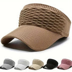 Women's High Ponytail Sun Visor Hat