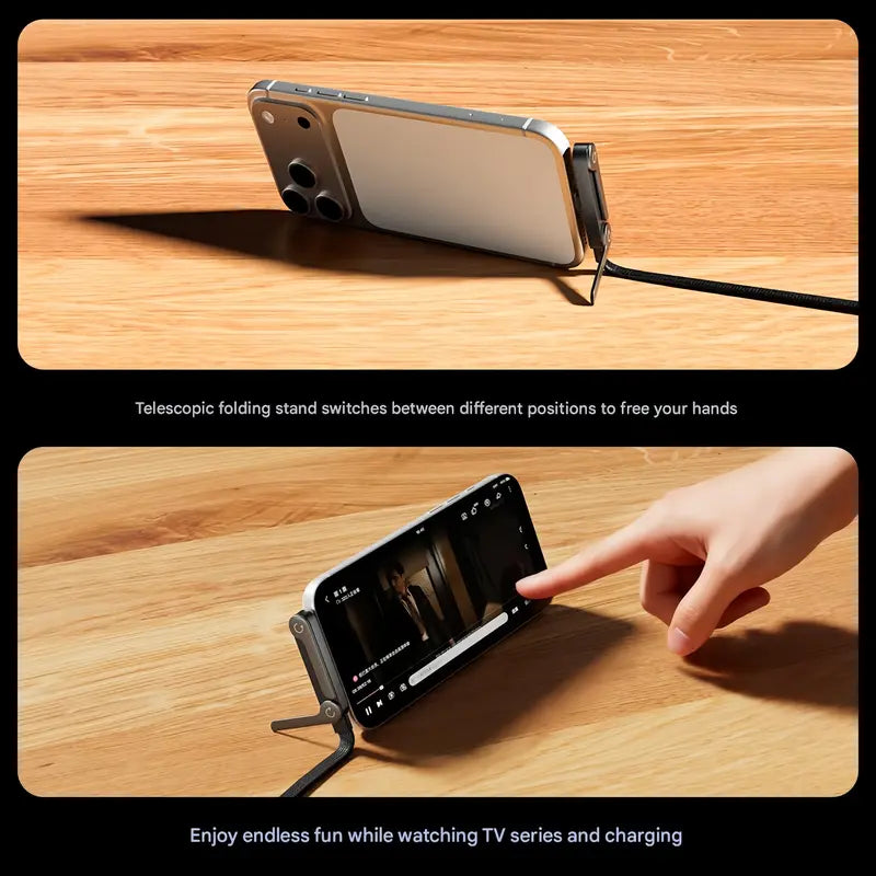 240W Super Fast Charging 2-in-1 Charging Cable & Phone Stand