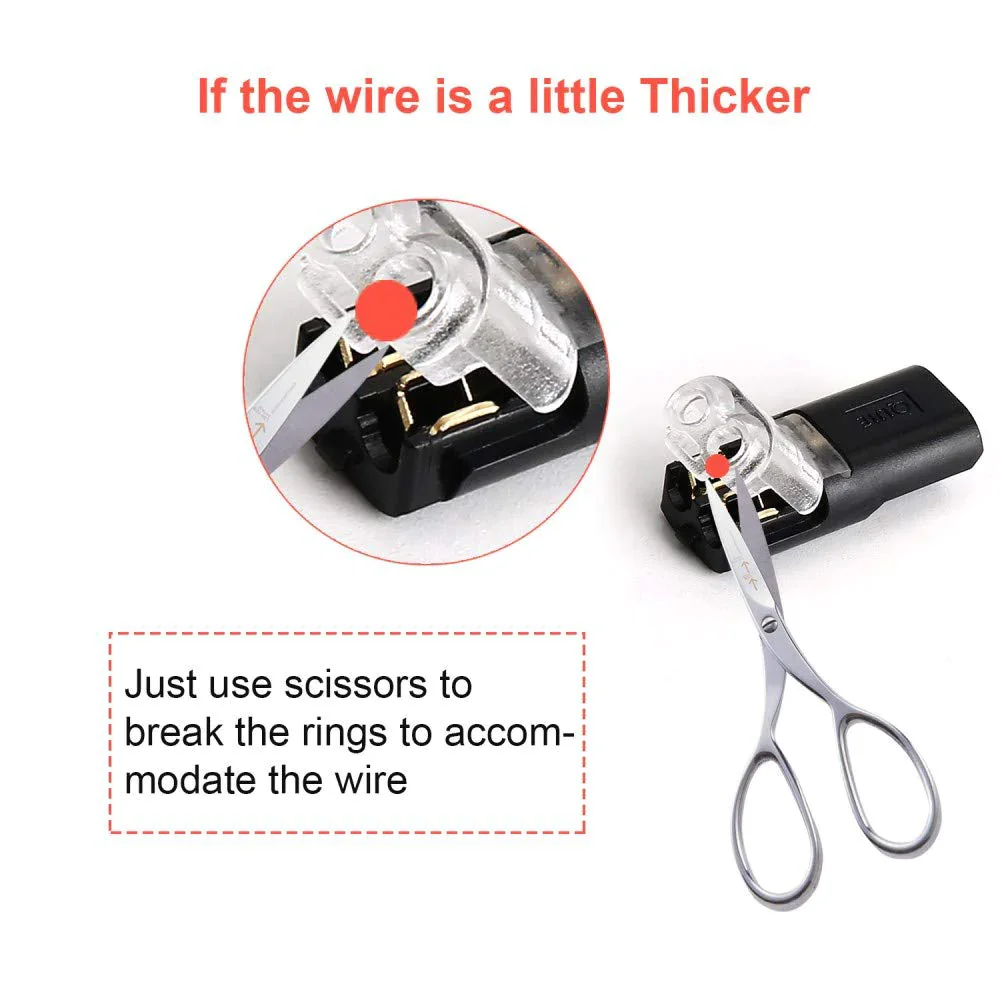 🏆Double-wire Plug-in Connector With Locking Buckle🔩