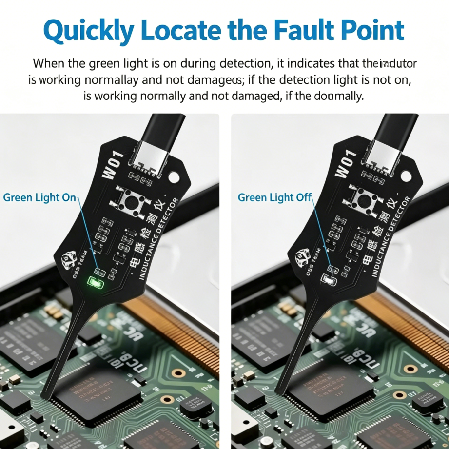 DesolderFree Quick-Find Electromagnetic Inductance Tester