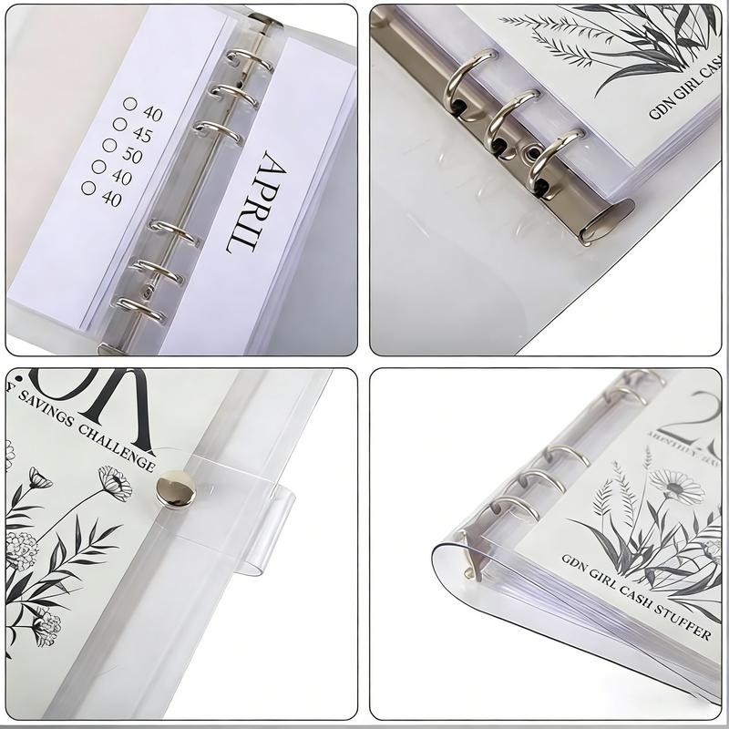 A6 12-Month Money Saving Binder