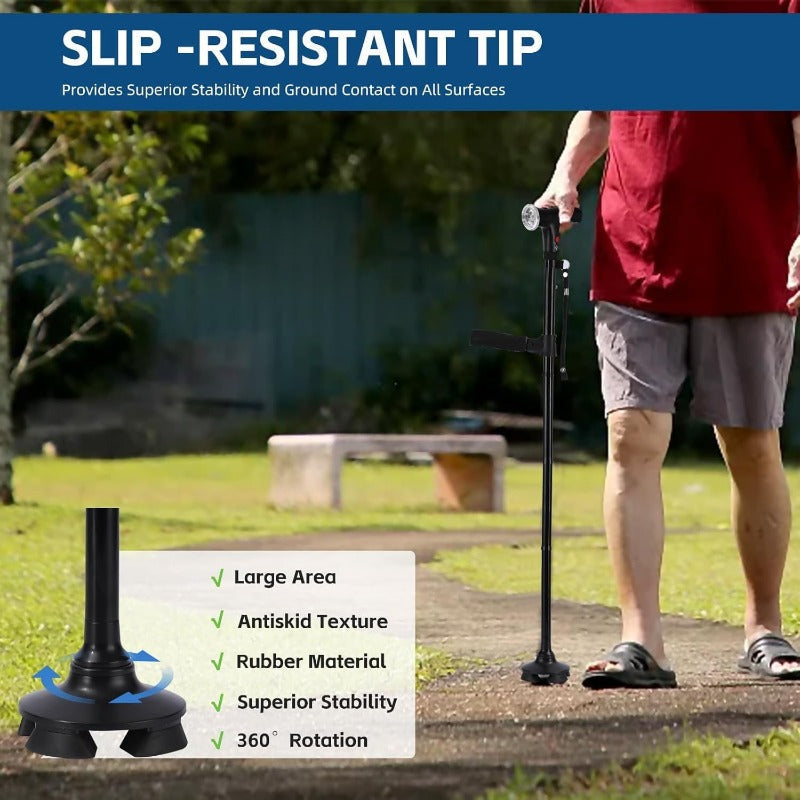 Collapsible Dual Grip Travel Cane
